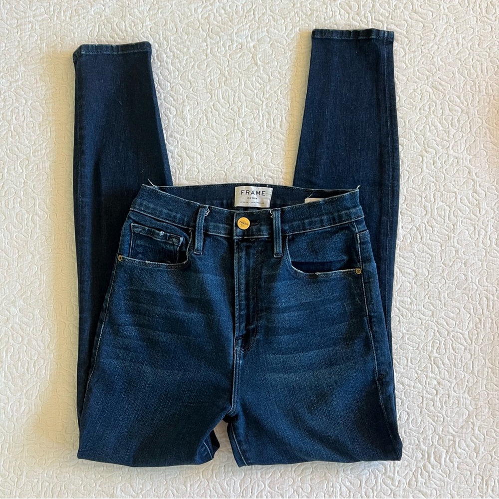 FRAME Ali high rise cigarette jeans